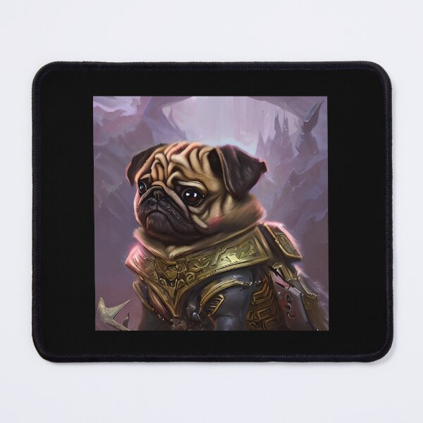 Item preview, AI Generated Art, War Pug designed and sold by RabbitHoleMI.