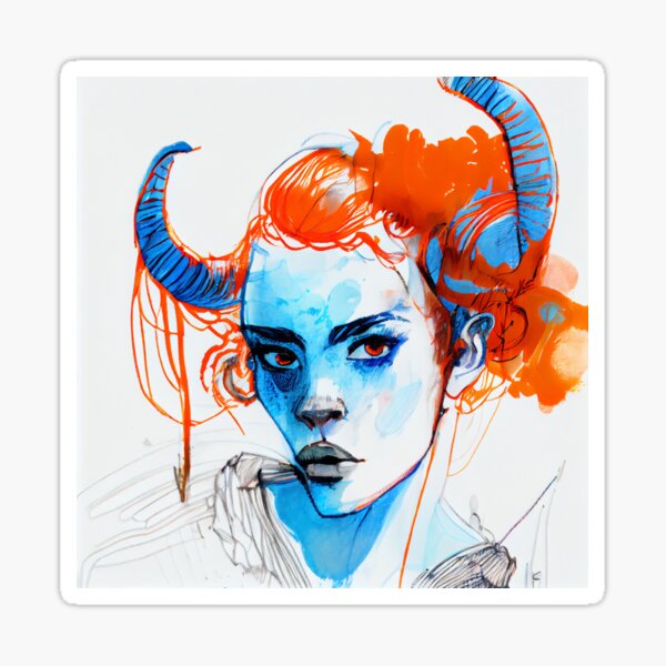 Aries Ram Astrological Sign Horoscope Sticker