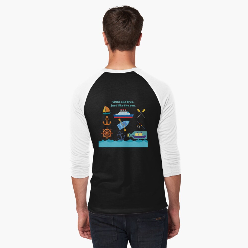 Item preview, Baseball ¾ Sleeve T-Shirt designed and sold by zubiaqureshi.