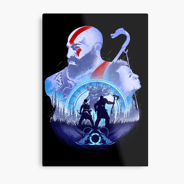 Kratos - Rage of Sparta  God of War Ragnarok Metal Print for