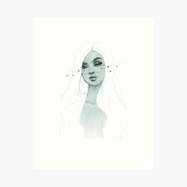 Starry Babe Art Print