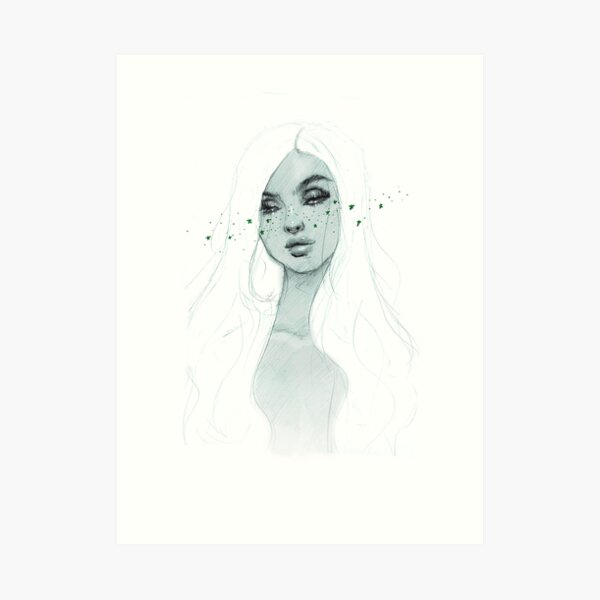 Starry Babe Art Print