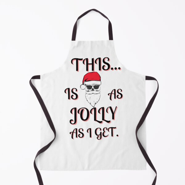 Item preview, This is as jolly as I get. | funny introvert quotes | Santa skull designed and sold by Confusion-Human.