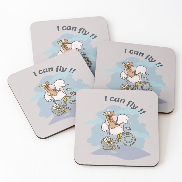 Item preview, I Can Fly !! - Funny Chicken want to Fly designed and sold by tnwbank.