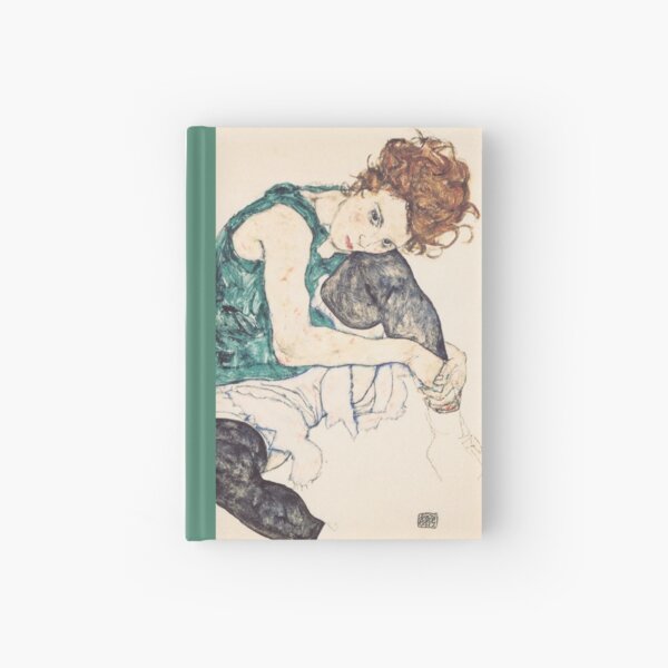 Egon Schiele "Seated Woman with Bent Knee", 1917" Hardcover Journal