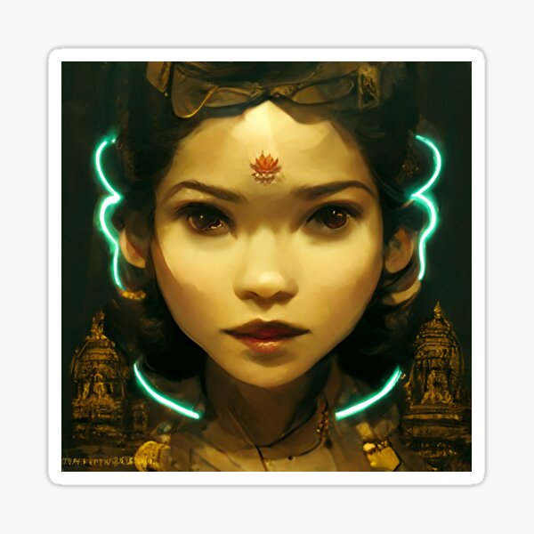 Angkor Angel | Khmer Steampunk Empire Sticker