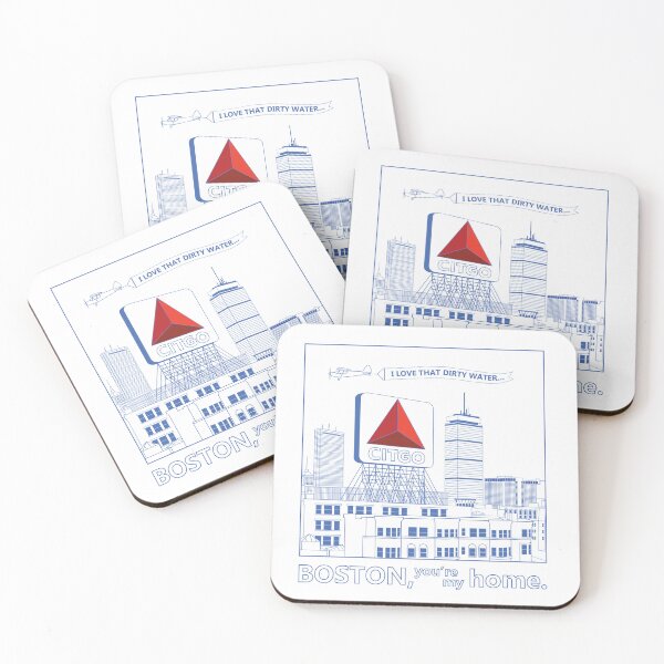 Item preview, Ode to Boston/I Love That Dirty Water (white lettering) designed and sold by kvalachovic.