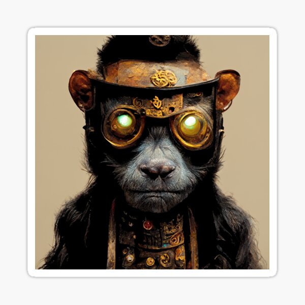 Trader Monkey | Khmer Steampunk Empire Sticker