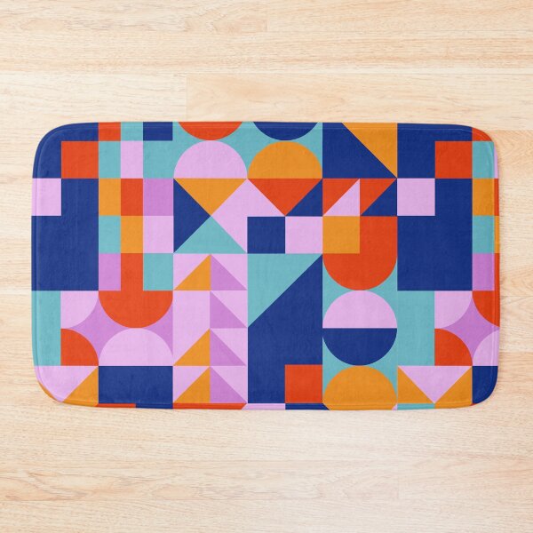 Item preview, abstract background with squares circle triangle designed and sold by UnloveToy10.