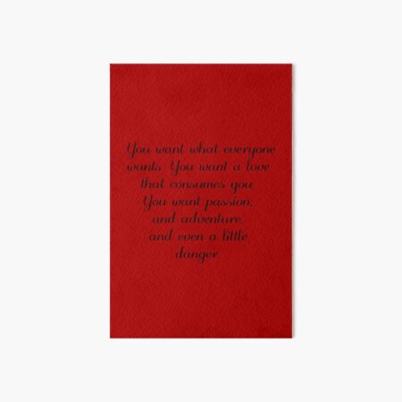 Damon Salvatore Quote (Bigger Design) Art Board Print
