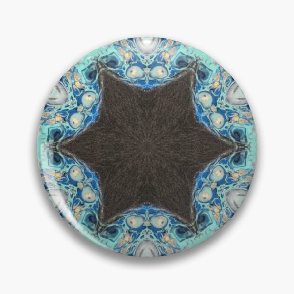 Item preview, 6885 - Cyan Pop Trippy Kaleidoscope Design designed and sold by 44scarab.