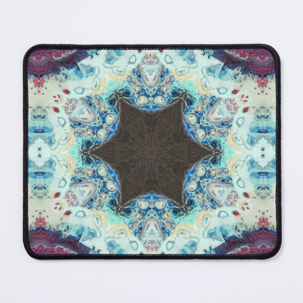 Item preview, 6885 - Cyan Pop Trippy Kaleidoscope Design designed and sold by 44scarab.