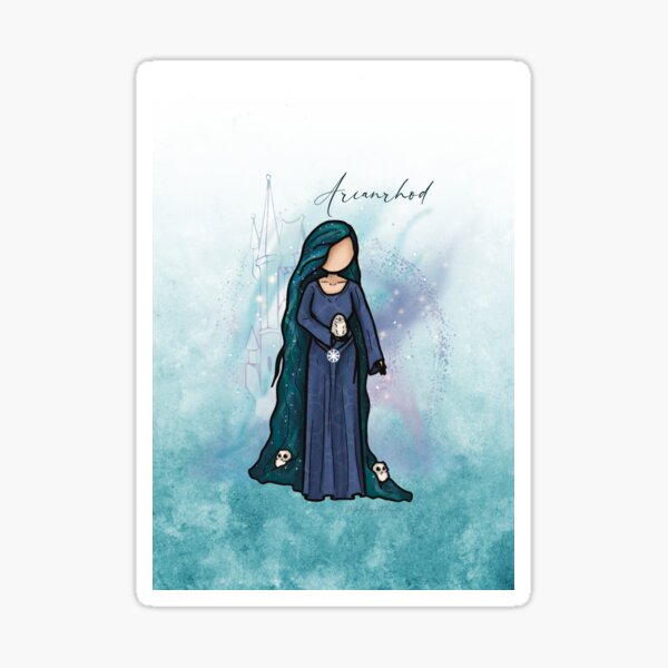Goddess Arianrhod, Celtic Weaver of Fate Sticker
