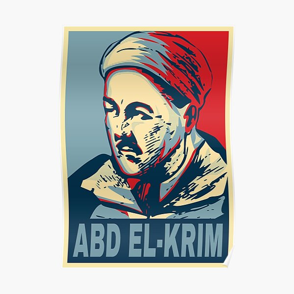 Abd el-Krim Leader du Rif Style Espoir Abdelkarim Poster