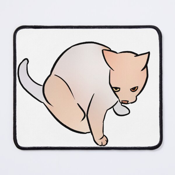 Item preview, Annoyed Cat Pastel Browns designed and sold by kotastrophe.