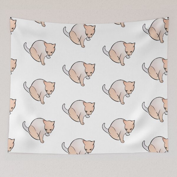 Item preview, Annoyed Cat Pastel Browns designed and sold by kotastrophe.