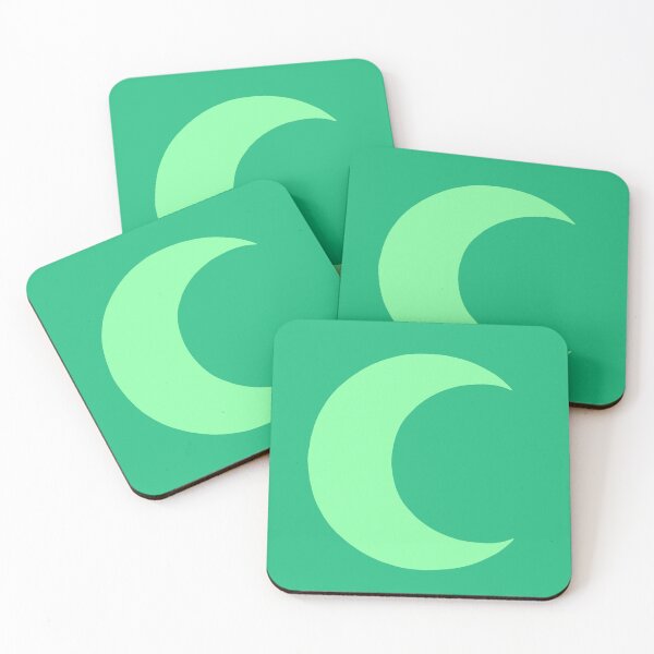 Item preview, Green crescent moon designed and sold by charmednight.