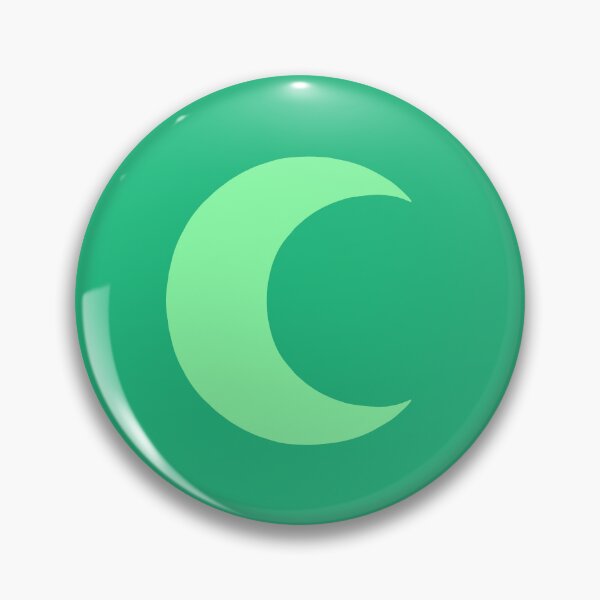 Item preview, Green crescent moon designed and sold by charmednight.
