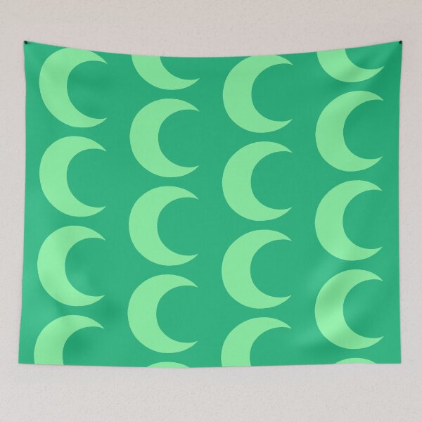Item preview, Green crescent moon designed and sold by charmednight.