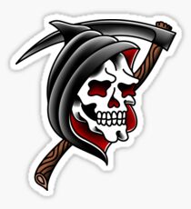 American Traditional Grim Reaper Sticker