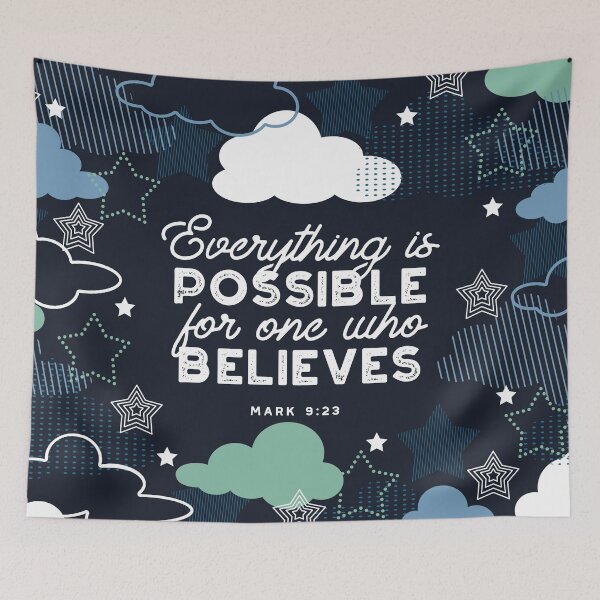 Item preview, Everything is possible for one who believes Mark 9:23 designed and sold by FlinArt.