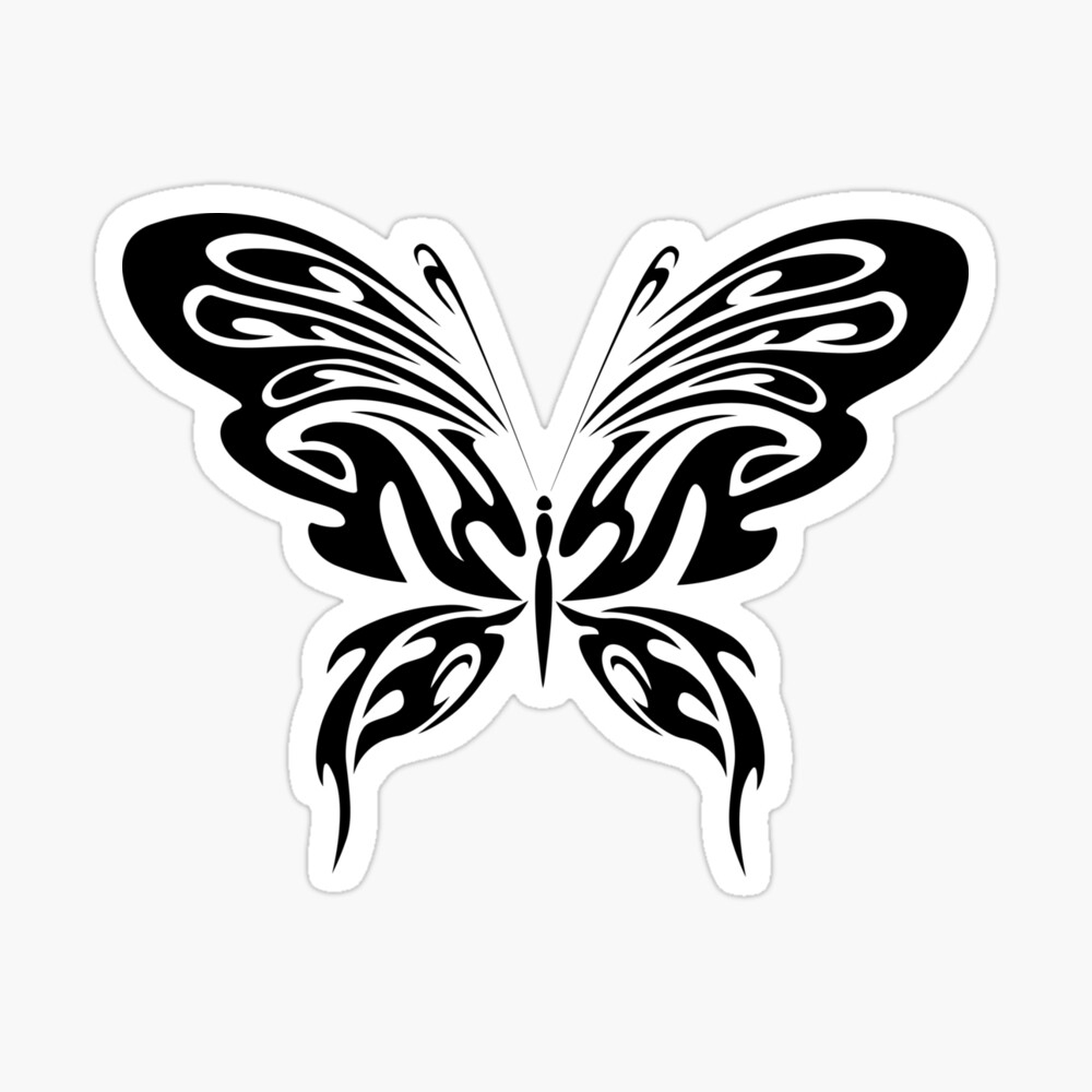 Girly Butterfly Tattoo Tribal Greeting Card for Sale by Sago-Design |  Redbubble