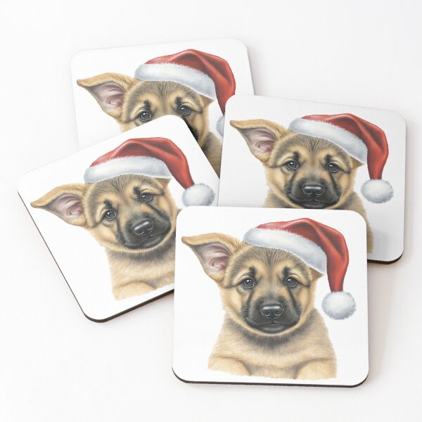 Item preview, Cute Christmas German Shepherd Puppy designed and sold by Deanna Cathcart.