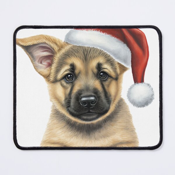 Item preview, Cute Christmas German Shepherd Puppy designed and sold by Deanna Cathcart.