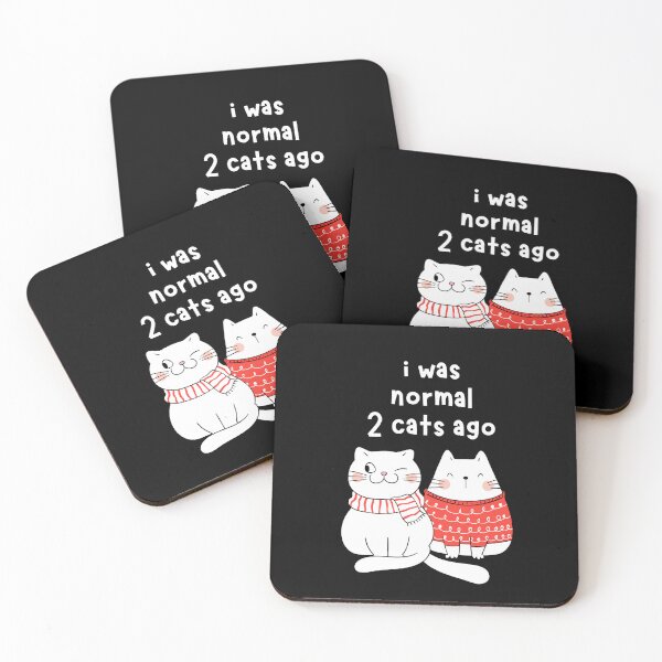 Item preview, Yo era normal hace 2 gatos designed and sold by LovelyPetzo.