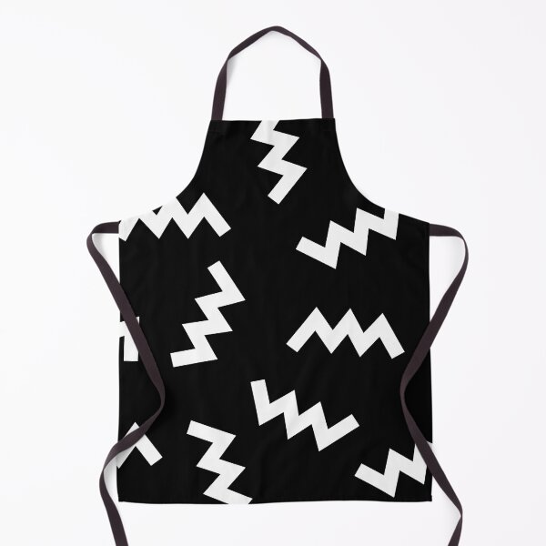 Item preview, White Zig Zags on a Black Background Pattern Geometric Design designed and sold by rosaliemillen.