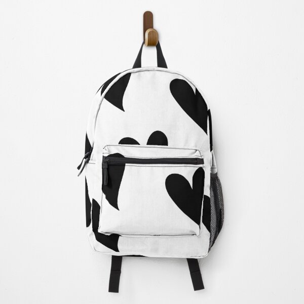 Item preview, Black Hearts on a White Background Geometric Pattern Design designed and sold by rosaliemillen.