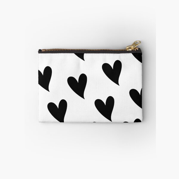 Item preview, Black Hearts on a White Background Geometric Pattern Design designed and sold by rosaliemillen.
