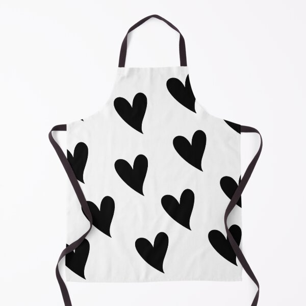 Item preview, Black Hearts on a White Background Geometric Pattern Design designed and sold by rosaliemillen.