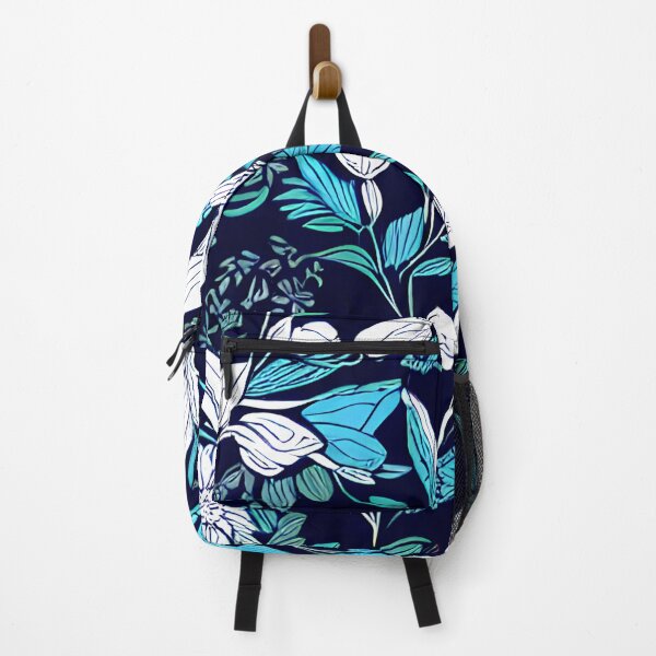 Item preview, floral white flower blue leaf patter #6 designed and sold by supeart.