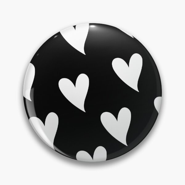 Item preview, White Hearts on a Black Background Design Pattern designed and sold by rosaliemillen.