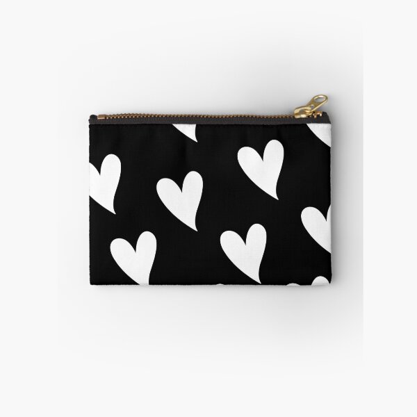 Item preview, White Hearts on a Black Background Design Pattern designed and sold by rosaliemillen.