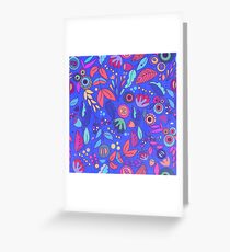 Playful flowers Greeting Card