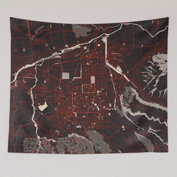Item preview, Xian City Map of Shaanxi, China - Vector designed and sold by deMAP.