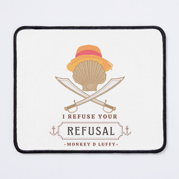Item preview, One Piece Pirate Funny Shirt Anime I Refuse Your Refusal Luffy Meme Quotes Cute Unisex Women Men T Shirt Clothing Gift for Her Him designed and sold by Winterlock.