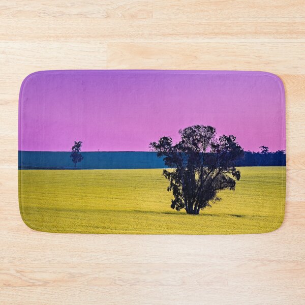 Item preview, Pink sunset over canola field designed and sold by Teniche.