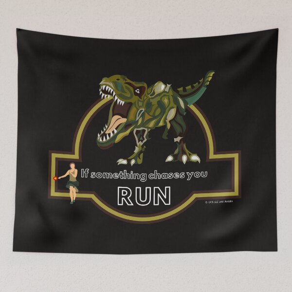 Item preview, IF SOMETHING CHASES YOU, RUN designed and sold by GREENOART.