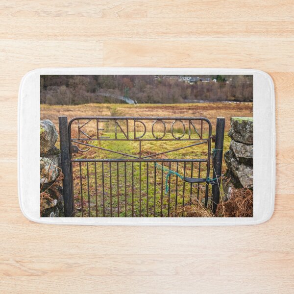 Item preview, Kendoon Gate entrance to the Dundeugh Forest walk over the suspension bridge to Kendoon Power Station, Dumfries and Galloway, Scotland designed and sold by SnapTPhotograph.
