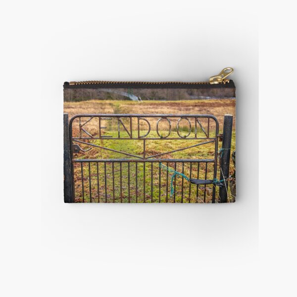 Item preview, Kendoon Gate entrance to the Dundeugh Forest walk over the suspension bridge to Kendoon Power Station, Dumfries and Galloway, Scotland designed and sold by SnapTPhotograph.