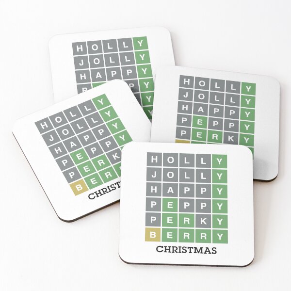 Item preview, Funny Wordle Christmas Gift. Holly Jolly Happy Peppy Perky Berry Christmas designed and sold by nookworker.
