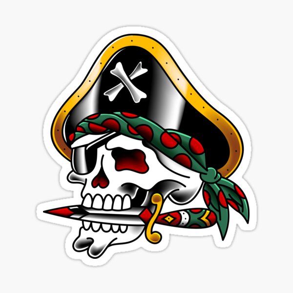 Item preview, Salty-Dog Pirate Skull & Dagger designed and sold by salty-dog.