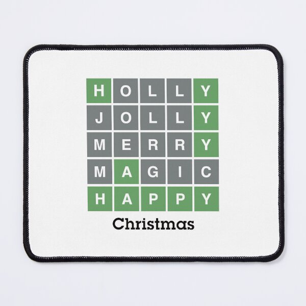Item preview, Funny Wordle Christmas Gift. Funny Wordle Christmas Gift. Holly Jolly Merry Magic Happy Christmas designed and sold by nookworker.