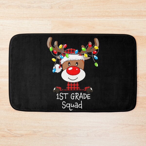 Item preview, 1st Grade Squad Reindeer Christmas Xmas Santa Hat Teacher designed and sold by SamArtistbyAUS.