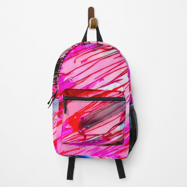 Item preview, thick dense paint pattern knife art - pink blue paint pattern #9 designed and sold by supeart.