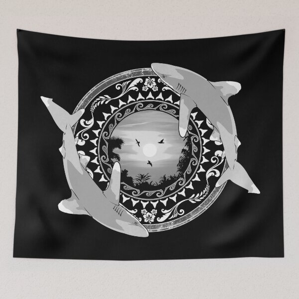 Item preview, Oceanic Whitetip Hawaiian Polynesian designed and sold by NicGrayGraphic.