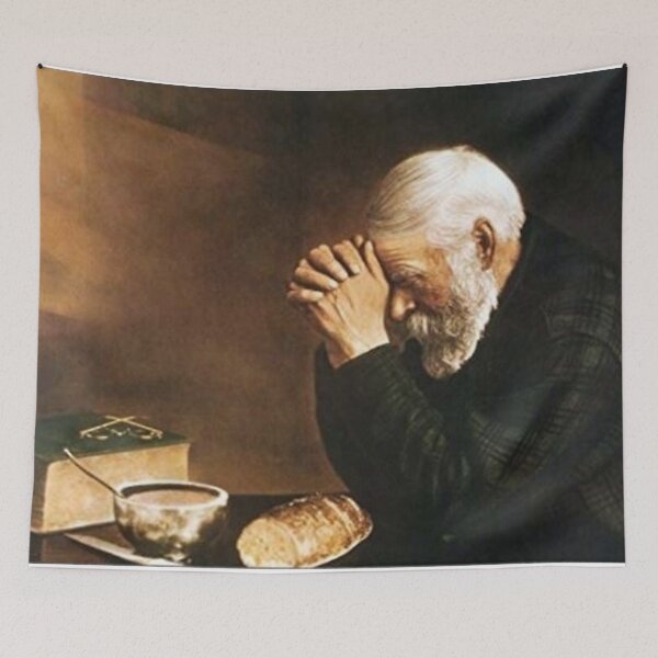 Item preview, Grace Old Man Praying Over Bread Eric Enstrom designed and sold by travisbarke.